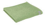 Gefaltetes Handtuch BIO Selection 50 x 100 cm in der Farbe piniengrün.