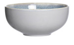 Die Schale Skagen 15 cm von Ritzenhoff & Breker ist eine runde beige-graue Porzellanschale mit blau-grauem Rand.
