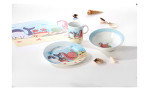Die Ritzenhoff Müslischale Unterwasserwelt: Kinderschale aus Porzellan mit Meerestiermotiv und Muschelakzenten.