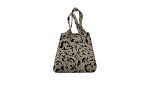 Beige Tragetasche Mini Maxi Shopper von Reisenthel in Baroque Marble, aus recyceltem Polyester mit Tragegriffen.