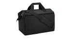 Schwarze rechteckige Reisenthel Reisetasche Allrounder L Pocket mit Tragegriffen, Reißverschlussfächern und verstellbarem Schultergurt.
