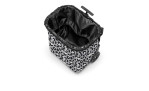 Reisenthel Einkaufstrolley Carrycruiser mit kugelgelagerten Rollen, S/W Leopardendruck, und recyceltes Polyesterfutter.