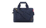 Reisenthel Reisetasche Allrounder M in Rhombus Midnight Gold: dunkelblau, recyceltes Polyester, 3D-Design, Griffe & Riemen.