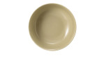 Foodbowl Beat 20,4 cm aus Porzellan in Sandbeige. Ansicht von oben.