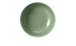 Foodbowl Beat 20,4 cm aus Porzellan in Salbeigrün. Ansicht von oben.