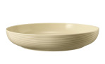 Foodbowl Beat 28,2 cm aus Porzellan in Sandbeige.