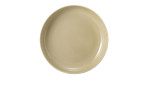 Foodbowl Beat 28,2 cm aus Porzellan in Sandbeige. Ansicht von oben.