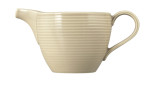 Seltmann Milchkännchen Beat Sandbeige 290 ml-geripptes Design mit Ausguss und Henkel, perfekt zum stilvollen Servieren.