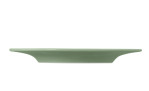 Die Seltmann Kombi Untertasse Beat Salbeigrün, 13,5 cm, hat leicht ausgestellte Seiten und ein schlankes, rechteckiges Design.