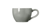 Espresso Obere Beat Perlgrau 110 ml von Seltmann mit Rillen, seitlich auf weißem Hintergrund abgebildet.