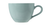 Kaffeetasse Beat 260 ml aus Porzellan in Arktisblau. Ansicht von der Seite.