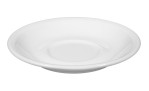 Kaffeeuntertasse Compact 15 cm aus weißem Porzellan.