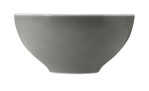 Schüssel Beat 15,7 cm aus Porzellan in Perlgrau. Ansicht von der Seite.