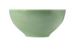 Schüssel Beat 15,7 cm aus Porzellan in Salbeigrün. Ansicht von der Seite.