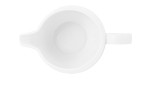 Sauciere Beat 550 ml aus weißem Porzellan. Ansicht von oben.
