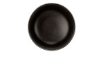 Foodbowl Beat 17,5 cm aus schwarzem Porzellan. Ansicht von oben.
