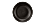 Foodbowl Liberty 25cm aus schwarzem Porzellan. Ansicht von oben.