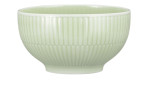 Die Schale Amina 12,9 cm von Seltmann ist eine grüne Porzellanschale mit vertikalen Rillen - ideal zum Dekorieren.