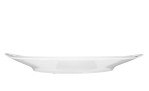Kuchenplatte Rondo/Liane 30,2 cm aus weißem Porzellan. Ansicht von der Seite.