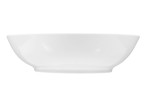 Salatschale Rondo/Liane 18,6 cm aus weißem Porzellan. Ansicht von der Seite.