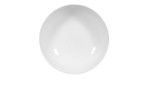 Salatschale Rondo/Liane 18,6 cm aus weißem Porzellan. Ansicht von oben.