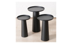 Tisch Jacky 50 x 33 cm in schwarz aus Eisen, Abbildung mehrerer Tische 
