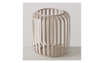 Windlicht Viki 15 cm in beige aus Metall