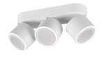Die Trio LED-Deckenleuchte Taurus in weiß bietet 3 verstellbare Spots, Leuchtmittel sind inklusive.