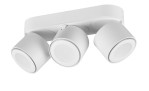 Trio LED-Deckenleuchte Taurus: weiße Deckenlampe mit 3 verstellbaren Spots, Leuchtmittel inklusive.