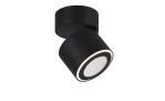 Modern Trio LED-Deckenleuchte Taurus 8,7 cm, zylindrisch, Schwarz Metall, Leuchtmittel inklusive.