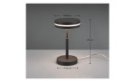 Trio LED-Tischleuchte Franklin, 14 cm, anthrazit Metall, Leuchtmittel inklusive.