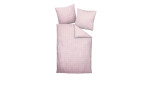 Mako-Satin Bettwäsche Modernclassic in der Größe 155 x 220 cm und in der Farbausführung rosa, gestreift