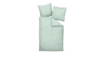 Mako-Satin Bettwäsche Modernclassic in der Größe 155 x 200 cm in der Farbausführung Mintgrün