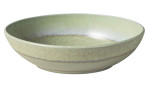 Die Schale Perlemor 26 cm von Villeroy & Boch ist eine runde, grüne Porzellanschale mit sanftem Farbverlauf und erhöhtem Rand.
