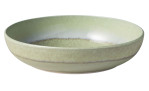 Die Pastaschale Perlemor 22 cm von Villeroy & Boch ist flach, rund und hellgrün mit glatter, glasierter Oberfläche.