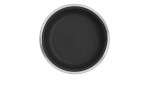 Pfannen-Set Click & Serve 3-tlg. aus Edelstahl in silber und schwarz. Pfanne ohne Griff von oben.