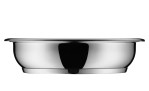 Pfannen-Set Click & Serve 3-tlg. aus Edelstahl in silber und schwarz. Pfanne ohne Griff von der Seite.