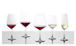 Rotweinglas Taste 497 ml, transparent, Ansicht mit weiteren Gläsern und Füllung