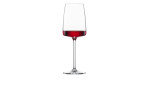 Weinglas leicht & frisch Vivid Senses 363 ml, Füllung mit Rotwein