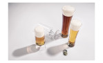 Weizenbier-Set  Beer Basic 4-tlg., Ansicht mit weiteren Gläsern und Füllung