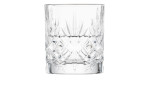 Schnapsglas Show 4er von Zwiesel Glas, 5 cm Durchmesser, feines Muster, auf weißem Hintergrund präsentiert.