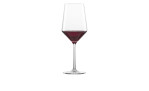 Rotweinglas Pure 55 ml, Ansicht mit Füllung