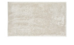 Die Andiamo Badematte Florida 60 x 100 cm ist eine flauschige, beigefarbene Rechteckmatte aus Synthetikfaser.