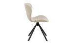 Stuhl Bastian in der Farbe Beige Setenansicht