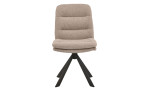 Stuhl Damian in der Farbe Beige Frontansicht