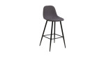 Barhocker William in der Farbe Grau