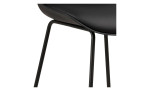 Barhocker Tabea in der Farbe Schwarz Detailaufnahme