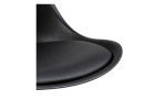 Barhocker Dylanin der Farbe Schwarz Detailaufnahme