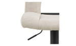 Barhocker Susi in der Farbe Beige Detailaufnahme