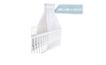 Babybett-Himmel Air in Weiß aus einem Mesh-Material. Mit Abmessungen